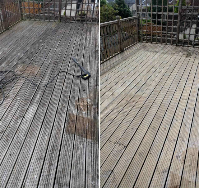 3 ejemplos de resultados reales de lavado a presión de terrazas de madera-3